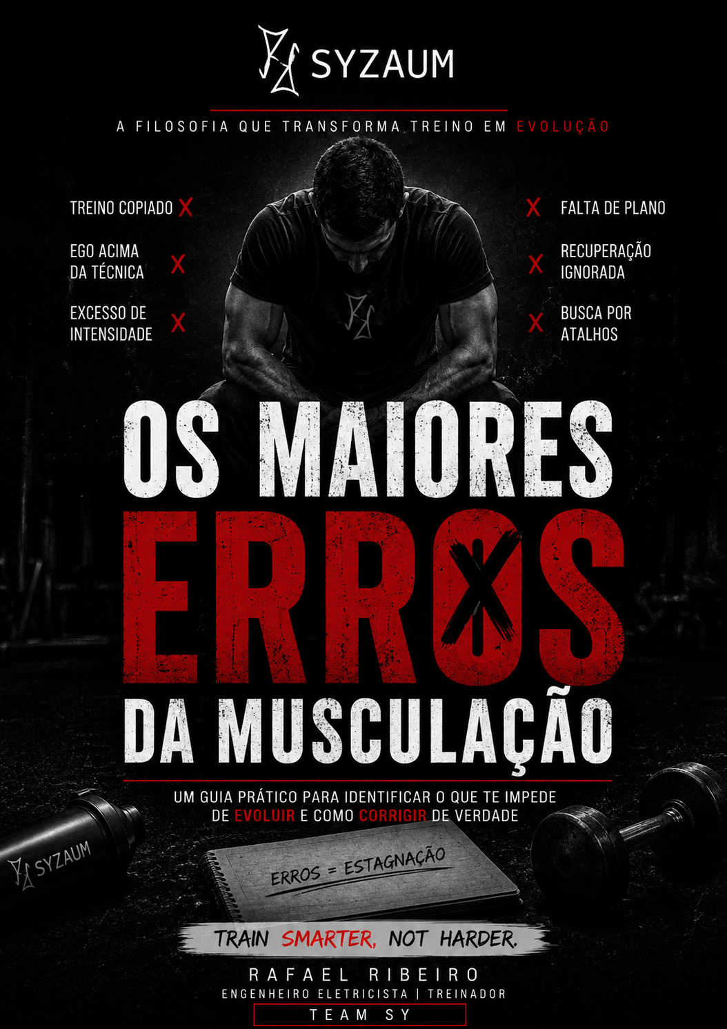Capa do e-book Os Maiores Erros da Musculação